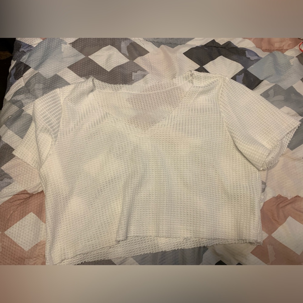 White Shein Crop Top